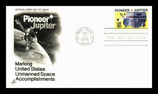 Us Covers Pioneer Jupiter Art Craft Cachet Fdc Unmanned Space Accomplishments