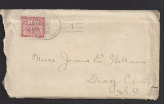 Canal Zone 10 On Cover With Love Letter From Cristobal 1905