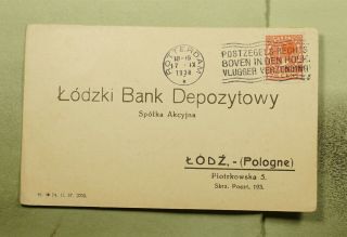Dr Who 1938 Netherlands Rotterdam Slogan Cancel Postcard To Poland E66315