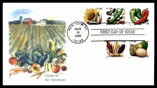 Mayfairstamps Us Fdc 2006 Agriculture York Crops Of America Edken York F