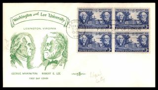 Mayfairstamps Us Fdc 1949 Political Leader George Washington And Robert E Lee Vi