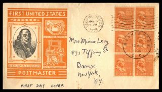 Mayfairstamps Us Fdc 1938 Political Leader Benjamin Franklin Postmaster Washingt