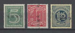 Upper Silesia 1920 - 21 Sc O39//48 Official Overprint Errors Mh
