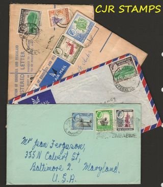 Rhodesia & Nyasaland 1960 - 1962 - 4 X Covers - See All 5 Scans