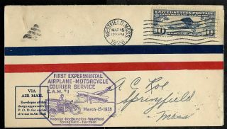 1928 First Experimental Airplane / Motorcycle Courier Service Cam1 Cover