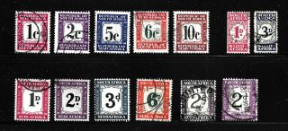 Hick Girl Stamp - Old South Africa Postage Due Stamps Y4086