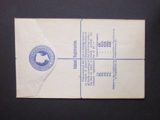 Gb Postal Stationery 1891 Qv 2d Blue Registered Envelope Size F H&b Rp16
