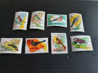 Hungary 1961 Sg 1781 - 1788 Birds Mnh