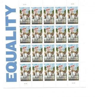 Scott 4804 Equality.  March On Washington.  Sheet Of 20 - Forever Us Postage Stamps.