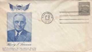 1949,  Harry Truman,  Inauguration Day,  Unaddressed (d10005)