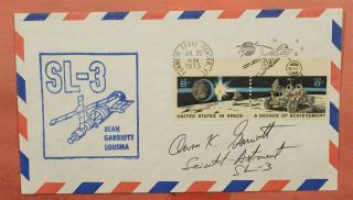 1973 Astronaut Owen Garriott Signed Sklylab 3 Space Launch