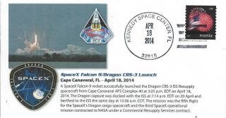 2014 Spacex Falcon 9 Dragon Crs - 3 Launch Kennedy Space Center18 April