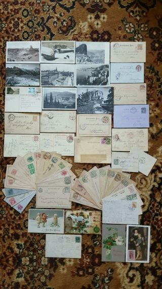 Stamps Postcards Worldwide Postal History Lot Qv/12