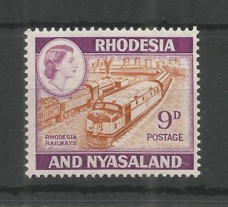 Rhodesia & Nyasaland 1962 9d Definitive Sg,  24a M/mint Lot 9748a