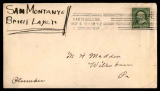 Mayfairstamps Us 1902 Connecticut Hartford To Wilkesbarre Cover Wwb_45667
