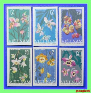 North Vietnam Imperf Orchids Mnh Ngai