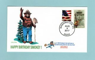 U.  S.  Non Fdc Cec/fm Cachet - Honoring Smokey The Bear