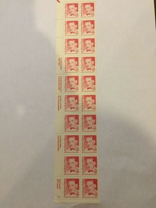 Us Stamps Sc 2173 - Plate Block Strip - 1990 - Luis Munoz Marin - Mnh