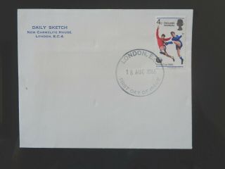 Great Britain 1966 World Cup Winners 1v Daily Sketch First Day Cover London Ec