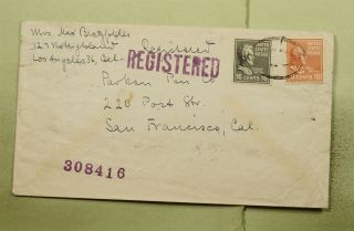 Dr Who 1947 Los Angeles Ca Registered Prexie To San Francisco Ca E41218