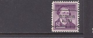Alaska Precancel: $1 Patrick Henry From Liberty Series (1052)