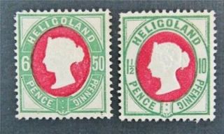 Nystamps British Heligoland Stamp 17.  19 Og H $42