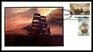 Mayfairstamps Us Fdc 1986 Star Of India Sailing Ships First Day Cover Wwb49667