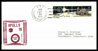 Mayfairstamps Us Event 1972 Apollo 16 Recovery Force Uss Ticonderoga Cover Wwb42