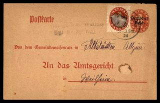 Mayfairstamps Germany 1920 With Contents Postal Card Stationery Wwb77093