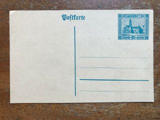 Saargebiet - German Postal Stationery - Ref214