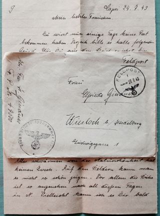Translated Feldpost Letter - German Military Police - Africa Corps Capri Island