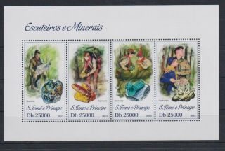 Y944.  Sao Tome And Principe - Mnh - 2013 - Nature - Minerals - Scouting