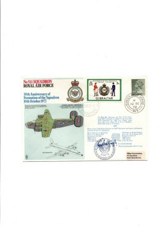 1972 Rafm Cover - 30th Anniversary Of No511 Squadron - Signed