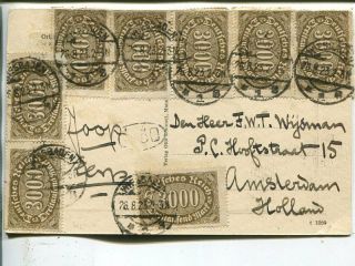 Germany Infla Post Card To Netherlands 26.  8.  1923