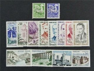 Nystamps France Stamp 943//963 Og H/nh $32