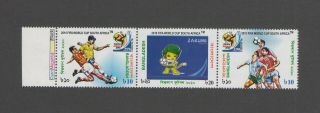 Bangladesh: Sc.  769 / Soccer World Cup In South Africa / Strip Of 3 / Mnh