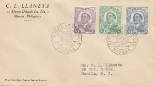 Philippines,  14 Oct. ,  1944,  Cover,  Japanese Occupation,  Wwii,  Fdc