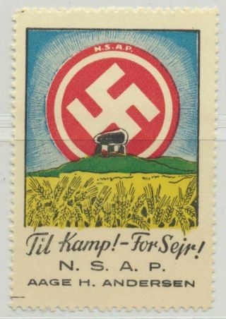 Denmark Dnsap Label Mnh Cinderella Poster Stamp (2)