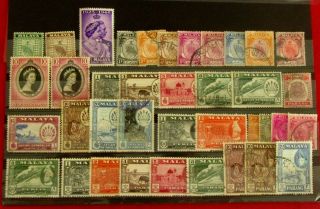 Malaya Malaysia States Negri Pahang Old Stamps / Mh - Vf - R113e9008