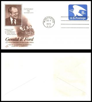 Us Cover 1973 Washington,  Dc (c9) 40th Vp Gerald Ford Confirmation Day