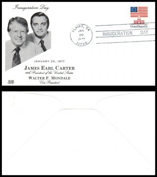 Us Cover 1977 Plains,  Ga (c12) Inauguration Day James Carter & Walter Mondale