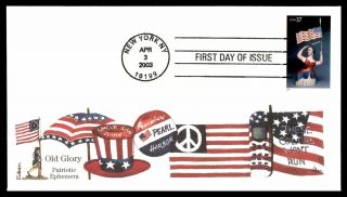 Mayfairstamps 2003 Us Fdc Old Glory Patriotic Edken First Day Cover Wwb_40157