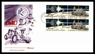 Mayfairstamps Us Fdc Us In Space Decade Of Achievement Apollo 15 Astronauts Flee
