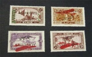 Nystamps French Alaouites Stamp C8//c12 Og H $30
