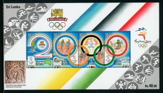 Sri Lanka Scott 1308a Mnh S/s Olympics 2000 Sydney Cv$3,
