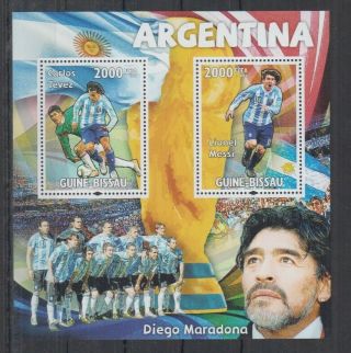 H311.  Guine - Bissau Mnh - 2010 - Sport - Football - Diego Maradona
