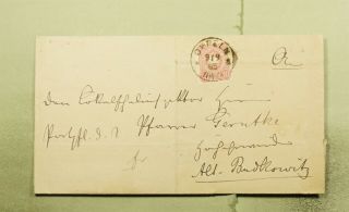 Dr Who 1885 Germany Oppeln F/l To Altbudkowitz E51741