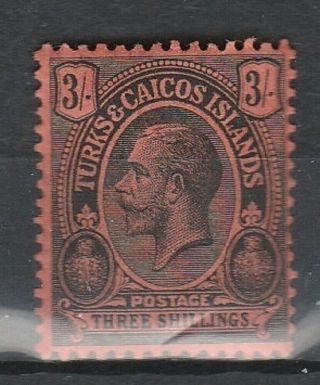 1913 Turks & Caicos 3/ - Definitive Sg 139 L/m/mint