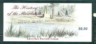 Norfolk Island 1999 $2.  50 The History Of The Resolution Ship Booklet