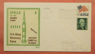 1968 Apollo 8 Moon Orbital Flight Recovery Naval Uss Yorktown Ship Beck